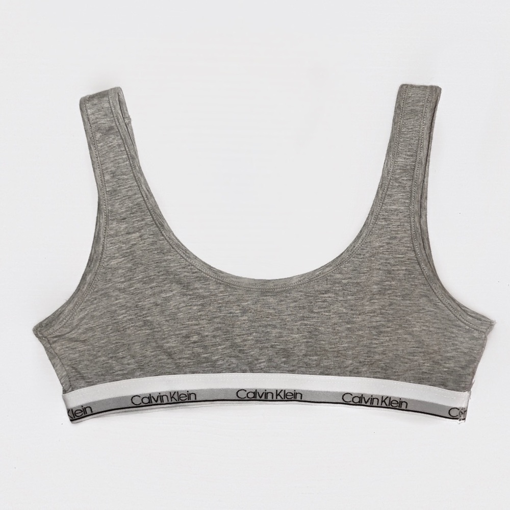 NWOT Calvin Klein gray bralette top